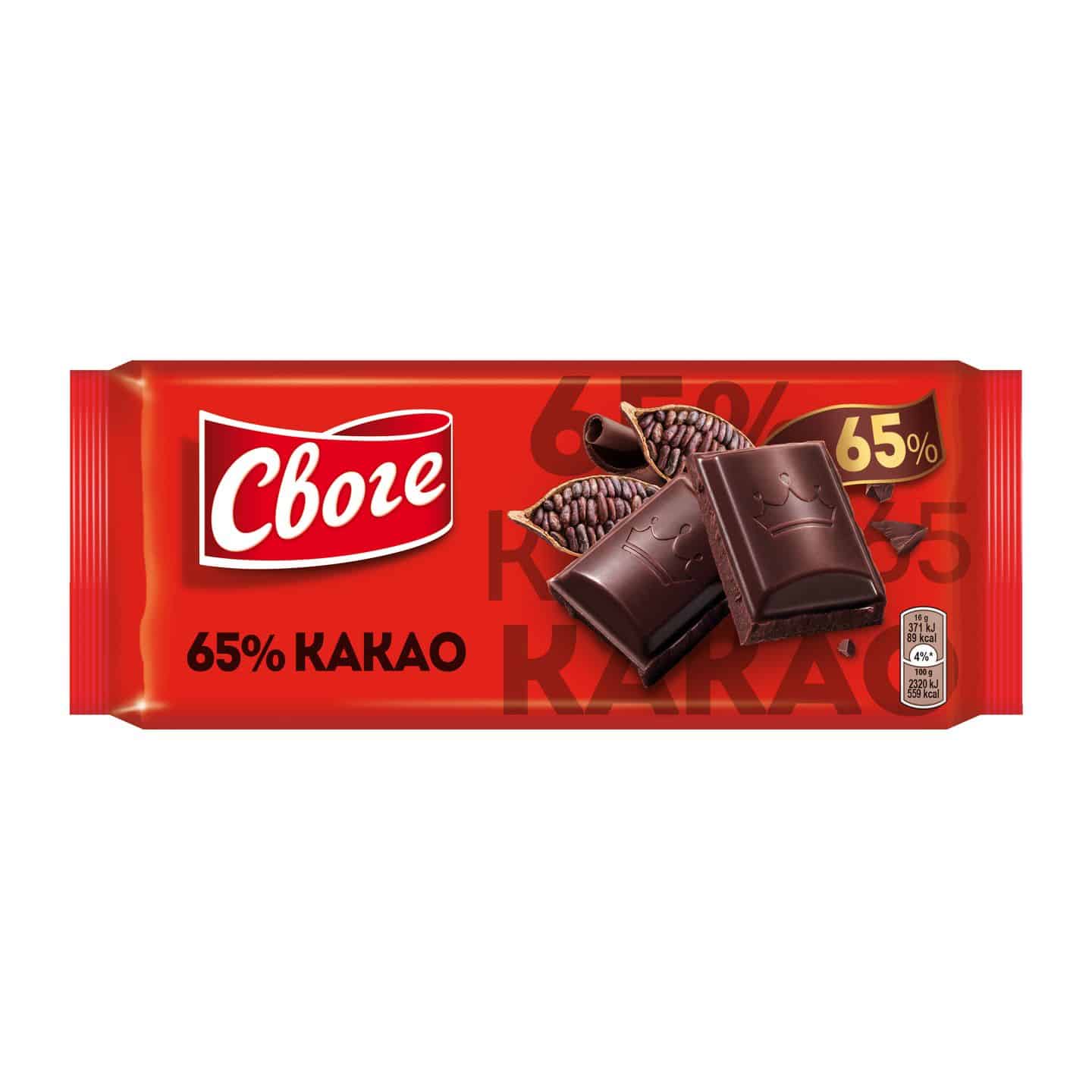 Шоколад Своге 80гр 65% Какао Екстра