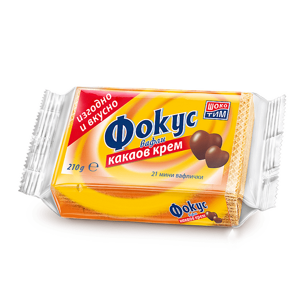Вафли Фокус Мини 210Гр Какао
