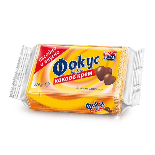 Вафли Фокус Мини 210Гр Какао