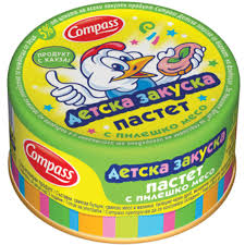 Пастет Компас 100гр Детска Закуска Пилешки