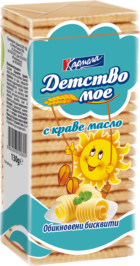 Бисквити Детство Мое 130гр Масло Кармела