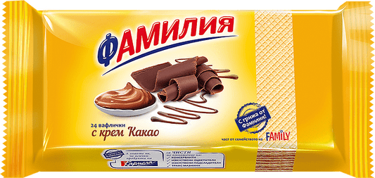 Вафли Фамилия 220гр 24бр