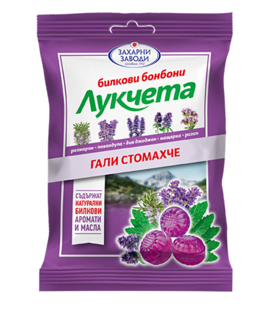 Дропс Лукчета 75гр Гали Стомахче Виолетов