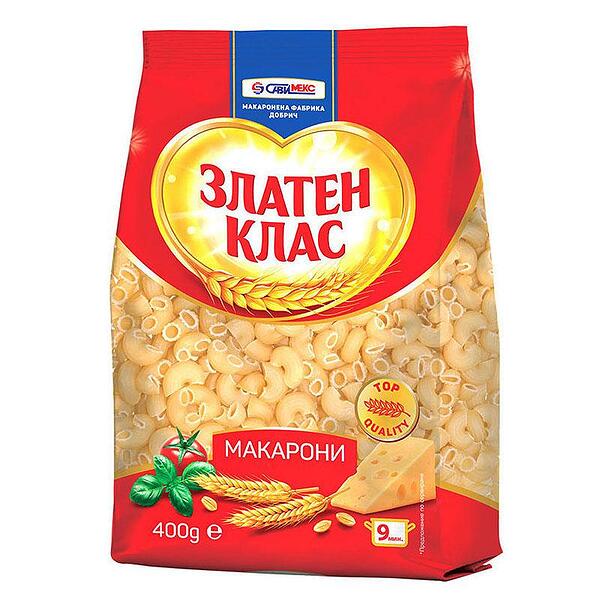 Макарони Златен Клас 400гр Рогчета