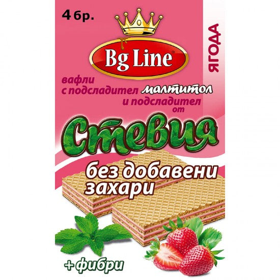 Вафли Стевия 4Ка 90гр без Захар Ягода