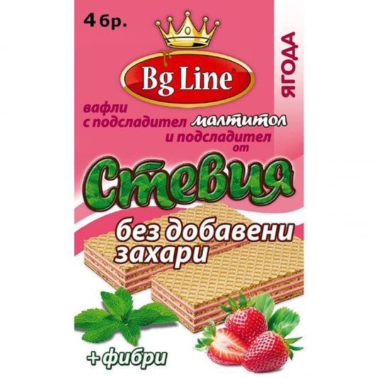Вафли Стевия 4Ка 90гр без Захар Ягода