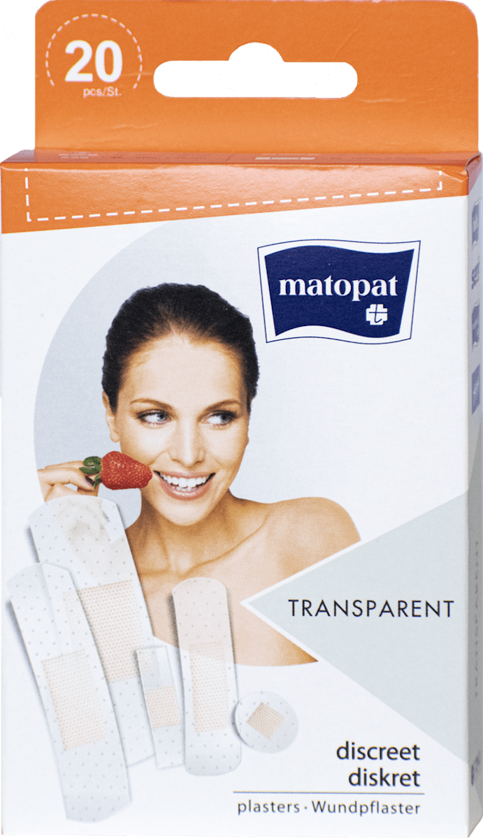 Пластир Матопат Прозрачен 20бр Transparent