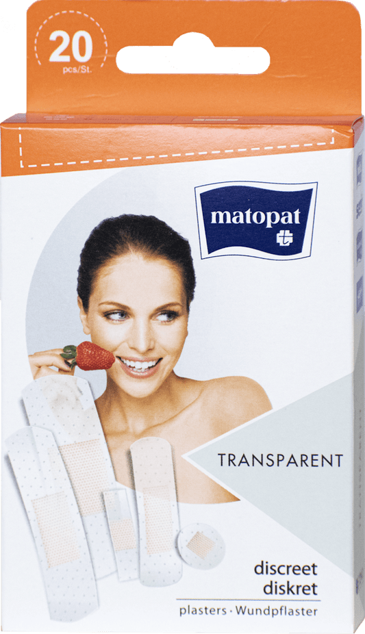 Пластир Матопат Прозрачен 20бр Transparent