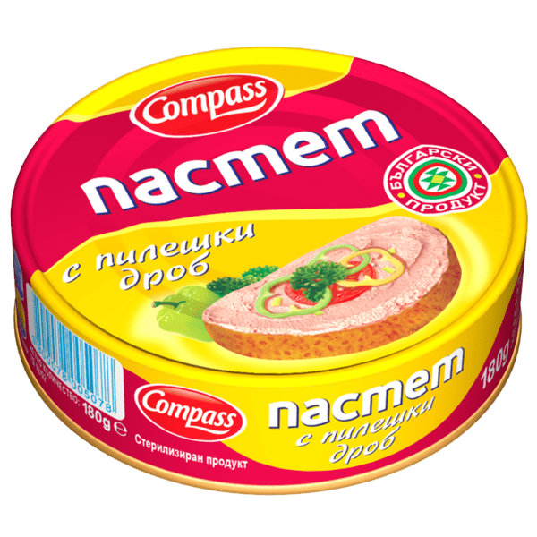 Пастет Компас 180гр Пиле