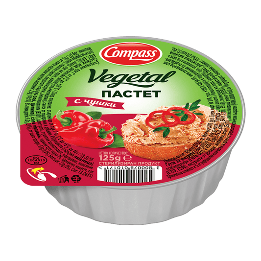 Пастет Веджитъл 125гр Чушки Компас