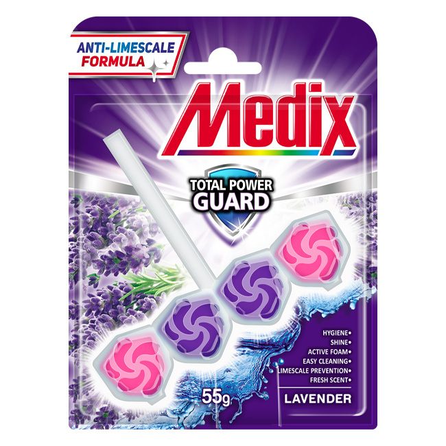 Тоалетно Блокче Медикс 55гр Лавандула Total Guard