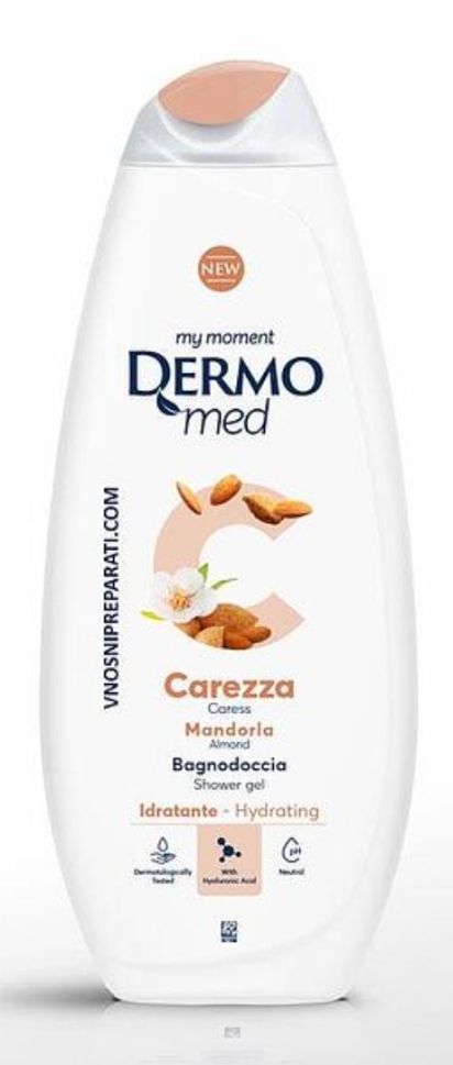 Душ Гел Дермомед 750Мл Carezza Кафяв