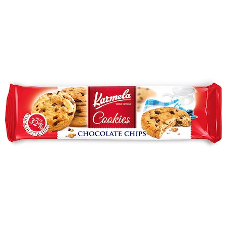 Бисквити Кукис Кармела 150гр Шоколад 32%