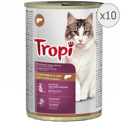 Котешка Храна Тропи 415гр Дроб