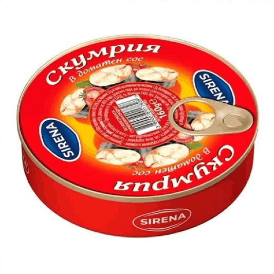 Скумрия Сирена 160гр Доматен Сос