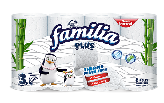 Тоалетна Хартия Фамилия 8бр Бяла