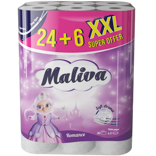 Тоалетна Хартия Малива 24+6бр