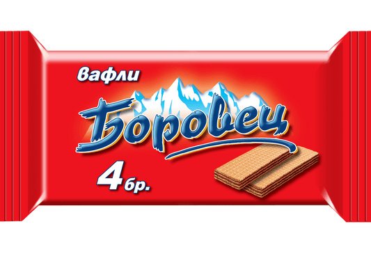 Вафли Боровец 4бр 120гр Обикновена Вафла Ов