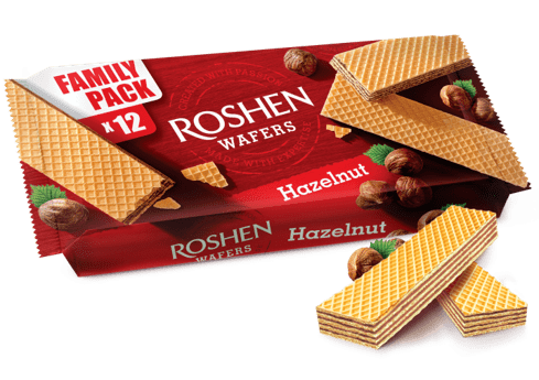 Вафли Рошен 12Ца 216гр Промо Цена Лешник