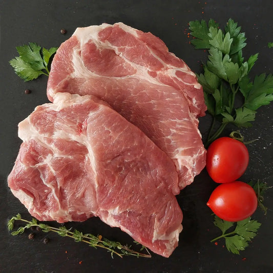 Свински Врат Биляна кг Наряцан /1 Тарелка 3 Пържоли. ~800гр./