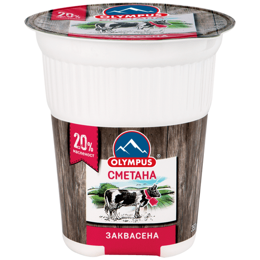 Сметана Олимпус 350гр 20% Заквасена