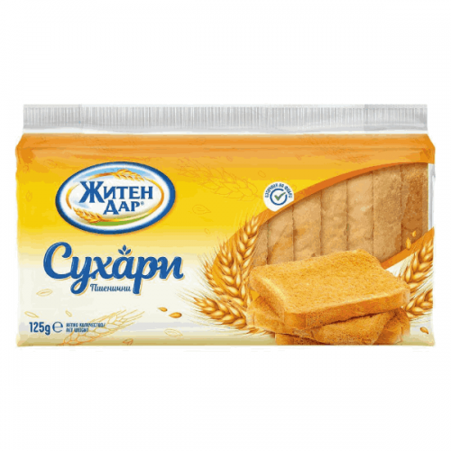 Сухар Житен Дар 125гр